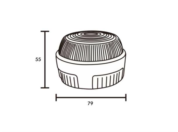 LED Beacon 12/24V amber 