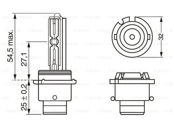 Pære Xenon D2R , 35W Bosch 