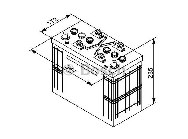 Startbatteri 125Ah Bosch (720A) Bosch 