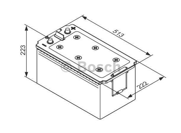 Startbatteri EFB 190Ah Bosch Bosch 