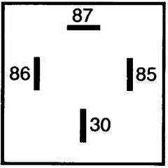 Rele normalt &#229;pen 12V 40A Hella