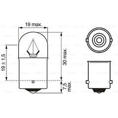 P&#230;re 24V 10W R10W TRUCKLIGHT Bosch