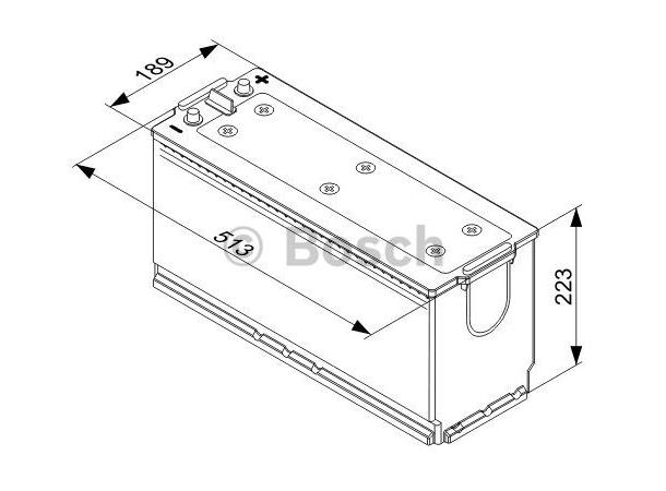 Startbatteri 12V 140Ah Bosch 