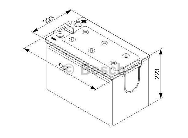 Startbatteri 170Ah Bosch 