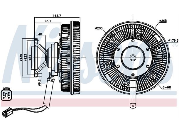 FAN CLUTCH uten vifte SCANIA 